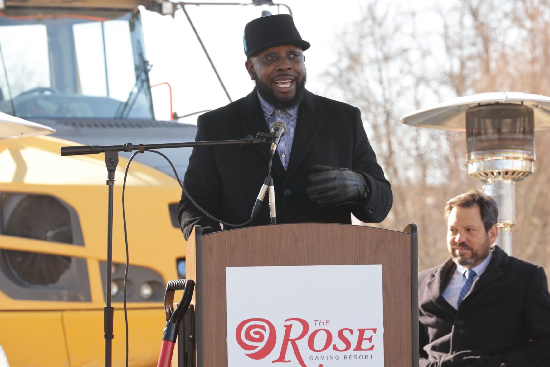 Dumfries Mayor Derrick Wood at The Rose groundbreaking